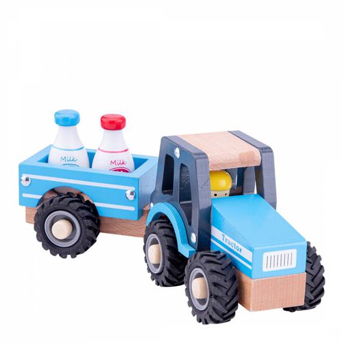 Tractor with Trailer - Milk Bottles - New Classic Toys - Modalova
