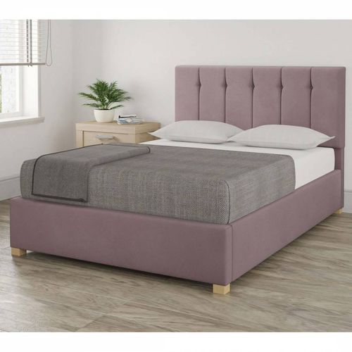 Pimlico Blush Superking Plush Velvet Ottoman Bed - Aspire Furniture - Modalova