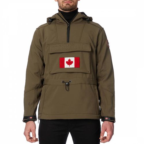 Khaki Softshell Hooded Lightweight Jacket - Canadian Peak - Modalova