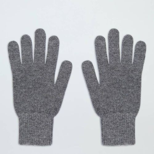 Grey Classic Cashmere Gloves - Laycuna London - Modalova