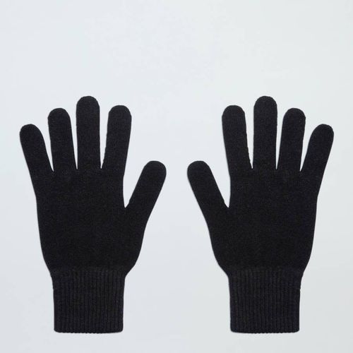 Black Classic Cashmere Gloves - Laycuna London - Modalova