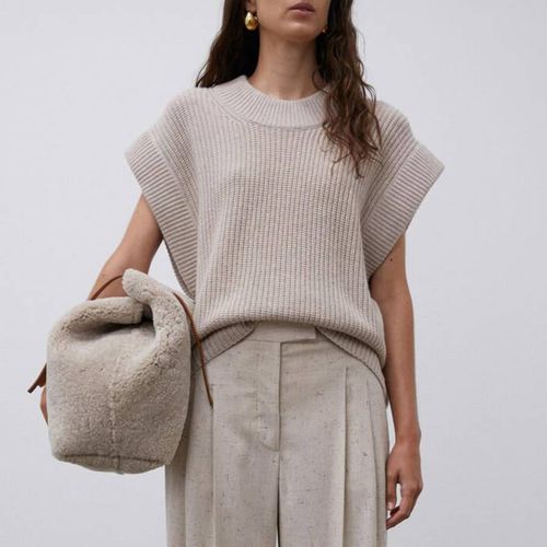 Grey Farima Sleeveless Wool Jumper - By Malene Birger - Modalova