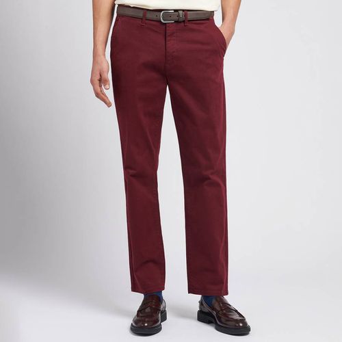 Dark Red Cotton Blend Chinos - U.S. Polo Assn. - Modalova