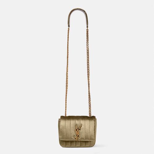 Gold YSL Vicky Chain Bag In Small - Saint Laurent - Modalova
