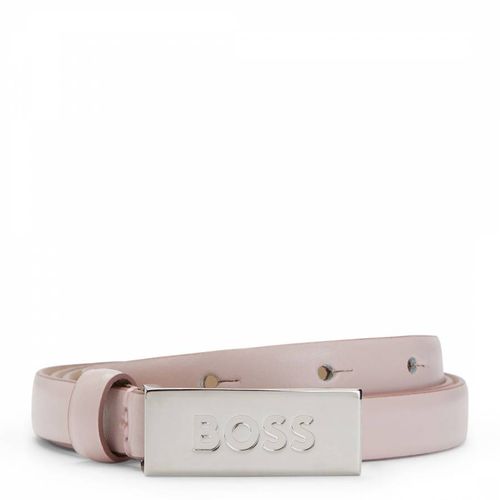 Pink Amber Leather Belt - BOSS - Modalova