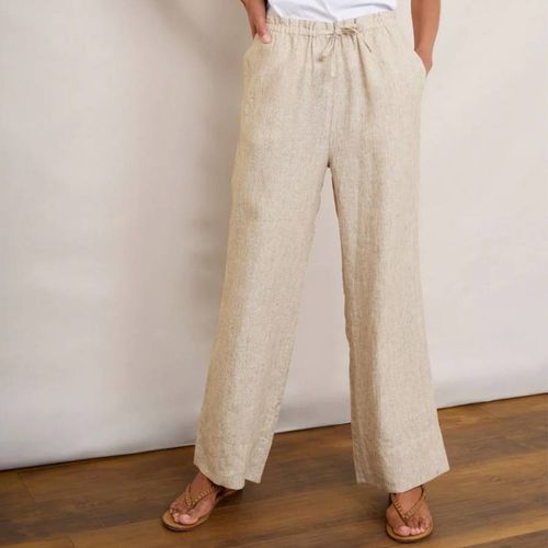 Beige Melina Linen Trouser - Wyse - Modalova