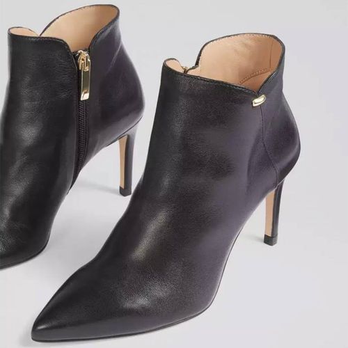 Corinne Leather Heeled Ankle Boots - L K Bennett - Modalova