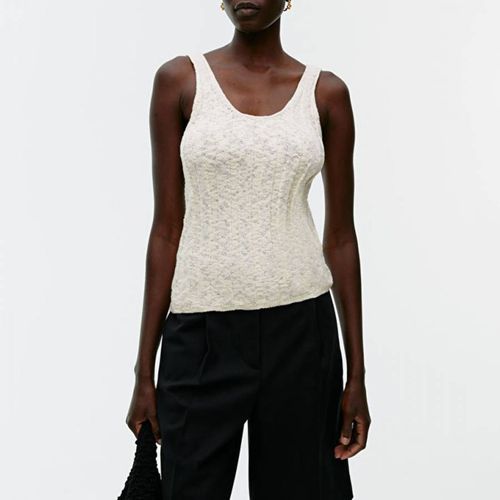 Ecru Meshed Tank Top - ARKET - Modalova