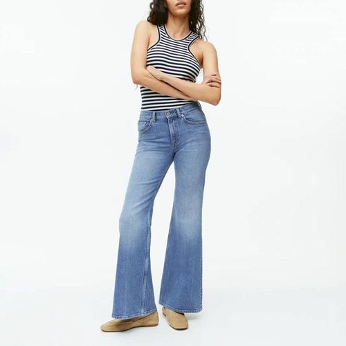 Blue washed Flared Jean - ARKET - Modalova