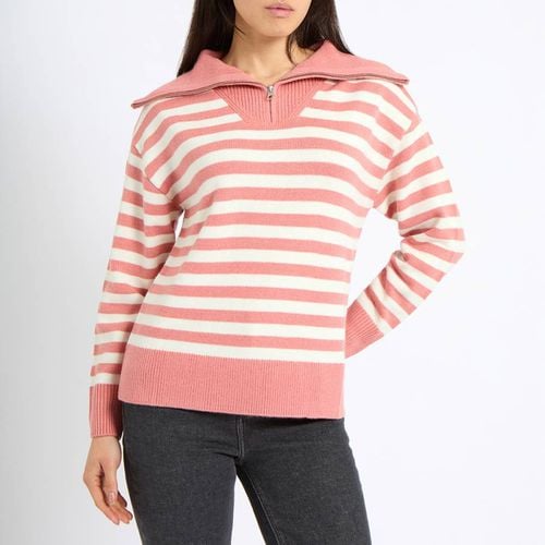 Pink 1/2 Zip Wool Blend Sweatshirt - Crew Clothing - Modalova