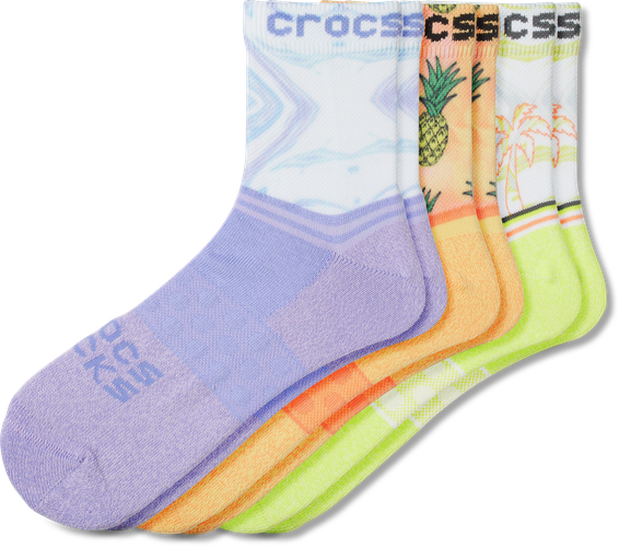 Unisex | Socks Adult Quarter Retro Resort 3 Pack | Shoes | / | S - Crocs - Modalova
