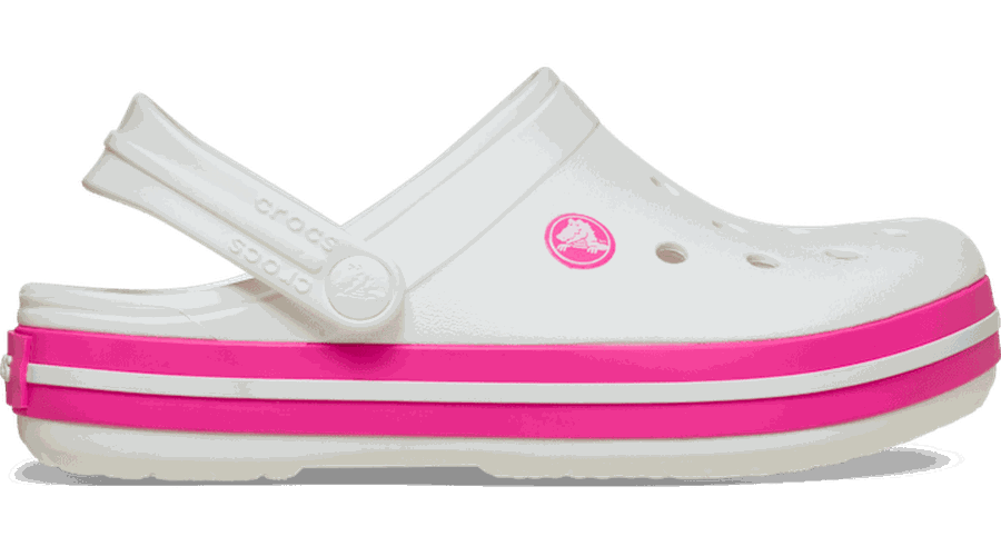 Crocs Toddler Crocband™ Sabots Enfants White / Pink Crush 19 - Crocs FR Feed New - Modalova