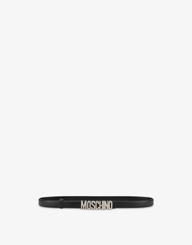 Belt With Mini Lettering Logo - Moschino - Modalova