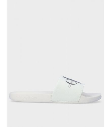 Chancla Slide Monogram White 40 - Calvin Klein - Modalova