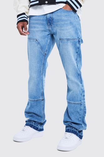 Slim Flare Worker Panel Jeans - - 30 - boohooMAN - Modalova