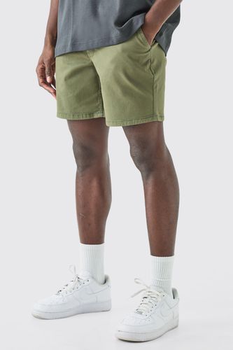 Fixed Waist Slim Fit Chino Shorts - - L - boohooMAN - Modalova
