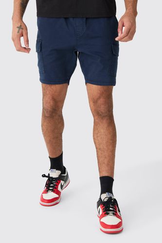 Skinny Fit Elasticated Waist Cargo Shorts in - XL - boohooMAN - Modalova