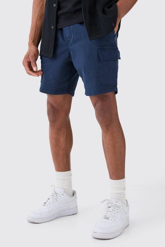 Slim Fit Elasticated Waist Cargo Shorts - - M - boohooMAN - Modalova