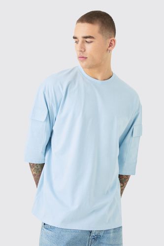 Oversized Cargo Pocket Half Sleeve T-shirt - - M - boohooMAN - Modalova