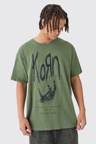 Loose Korn Wash License T-shirt - - L - boohooMAN - Modalova
