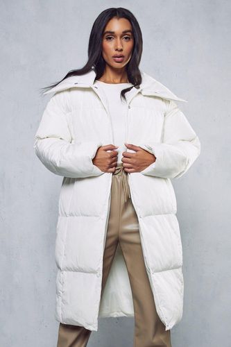 Womens Oversized Longline Puffer Coat - - 16 - MISSPAP - Modalova
