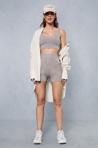 Womens Premium Knitted Super Soft Short Co-ord - - L - MISSPAP - Modalova
