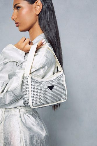 Womens Diamante Mirrored Grab Bag - - One Size - MISSPAP - Modalova