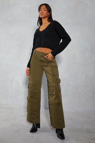 Womens Twill Multi Pocket Cargo Trouser - - 10 - MISSPAP - Modalova