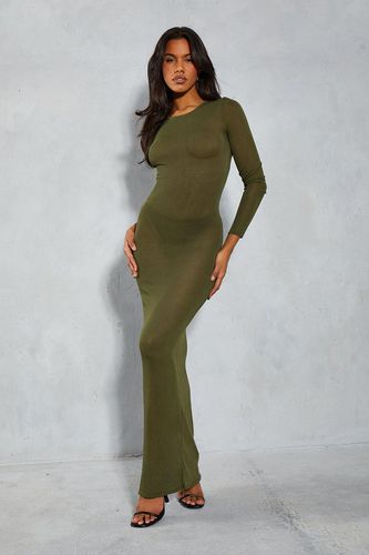 Womens Sheer Knitted Maxi Dress - - M - MISSPAP - Modalova