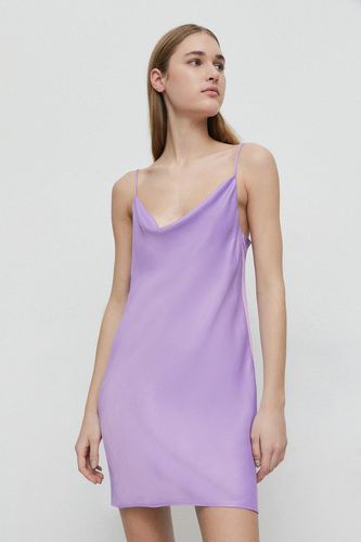 Womens Petite Satin Mini Slip Dress - - 14 - Warehouse - Modalova