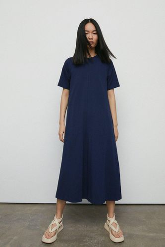 Womens Clean Cotton Trapeze Midi Dress - - XS - Warehouse - Modalova