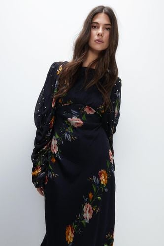 Womens Kara Rose Chiffon Diamante Detail Maxi Dress - - 8 - Warehouse - Modalova
