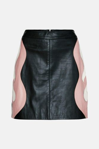 Womens Kara Rose Real Leather Flame Pelmet Skirt - - 10 - Warehouse - Modalova