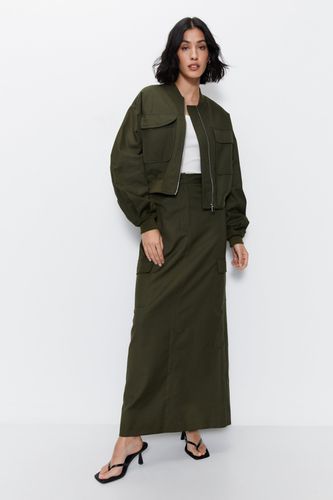 Womens Tailored Cargo Maxi Skirt - - 10 - Warehouse - Modalova