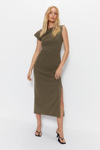 Womens Asymetric High Split Midi Dress - - 12 - Warehouse - Modalova