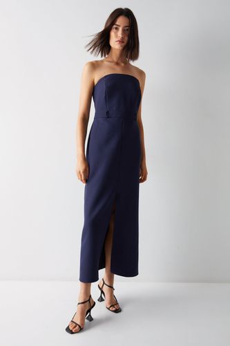 Womens Premium Bandeau Split Front Maxi Dress - - 10 - Warehouse - Modalova