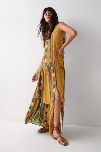 Womens Viscose Scarf Print Strappy Maxi Beach Dress - - XL - Warehouse - Modalova