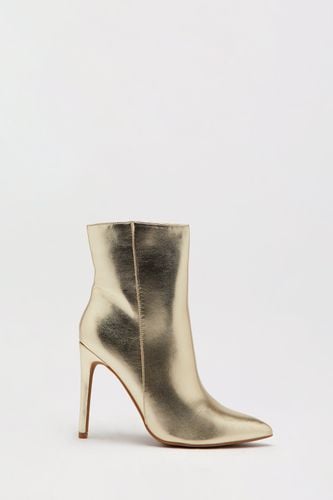 Womens Pointed Toe High Heeled Boot - - 3 - Warehouse - Modalova