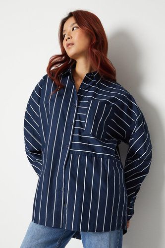 Womens Oversized Stripe Shirt - - 10 - Warehouse - Modalova