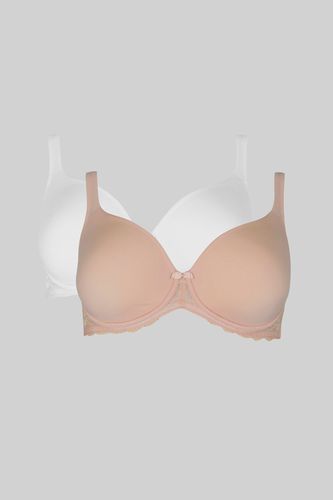 Womens DD+ 2 Pack Moulded Lace Wing T-shirt Bra - - 30FF - Debenhams - Modalova