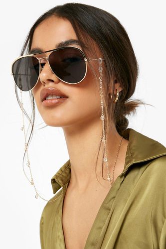 Womens Crystal Embellished Sunglasses Chain - - One Size - boohoo - Modalova