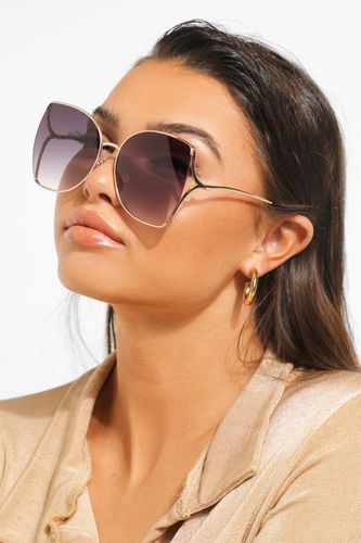 Womens Openwork Edged Sunglasses - - One Size - boohoo - Modalova