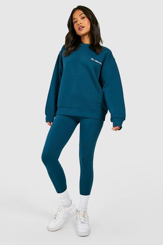 Womens Petite Dsgn Studio Printed jumper And Leggings Tracksuit - - L - boohoo - Modalova