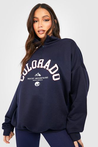 Womens Tall Colorado Half Zip Sweatshirt - - XL - boohoo - Modalova