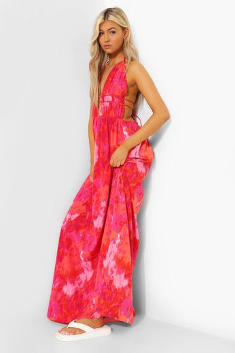Womens Tall Tie Dye Plunge Front Maxi Dress - - 10 - boohoo - Modalova