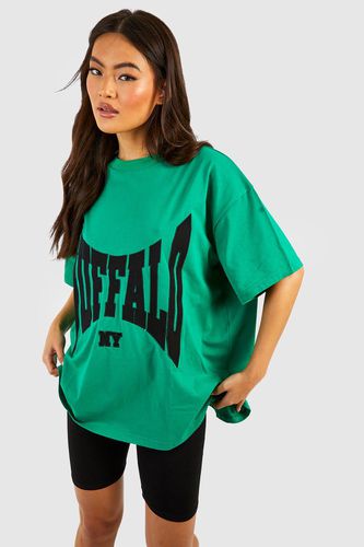 Womens Buffalo Applique Oversized T-shirt - - L - boohoo - Modalova
