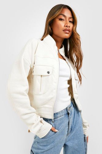 Womens Pocket Detail Bomber Jacket - - 8 - boohoo - Modalova