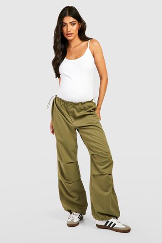 Womens Maternity Elasticated Waist Parachute Trouser - - 14 - boohoo - Modalova