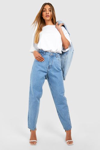 Womens Basic High Rise Mom Jeans - - 10 - boohoo - Modalova