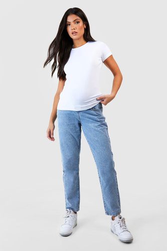 Womens Maternity Over Bump Mom Jeans - - 10 - boohoo - Modalova